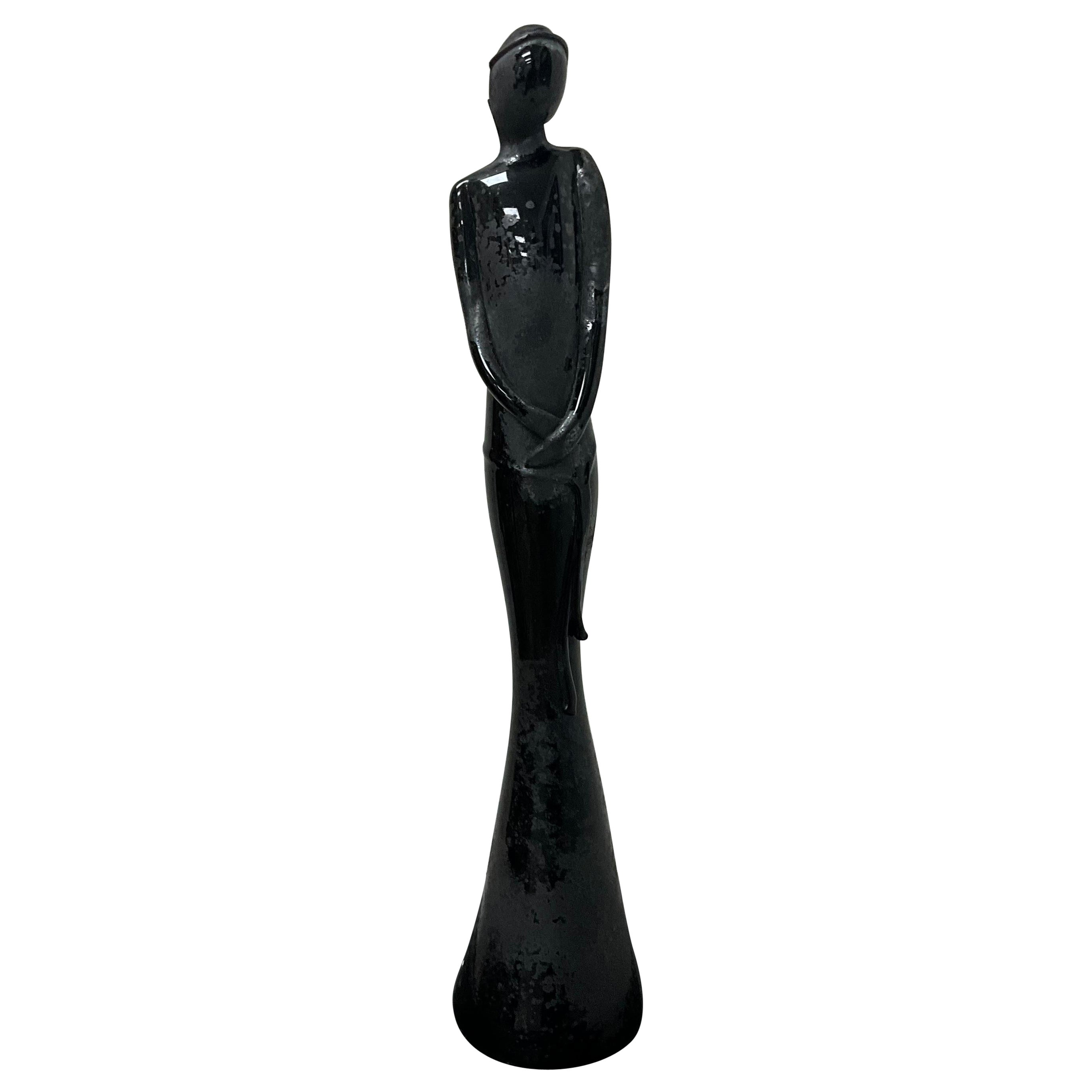 Barovier & Toso Scavo Glass Murano Female Sculpture