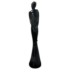 Escultura femenina de cristal de Murano Barovier & Toso Scavo