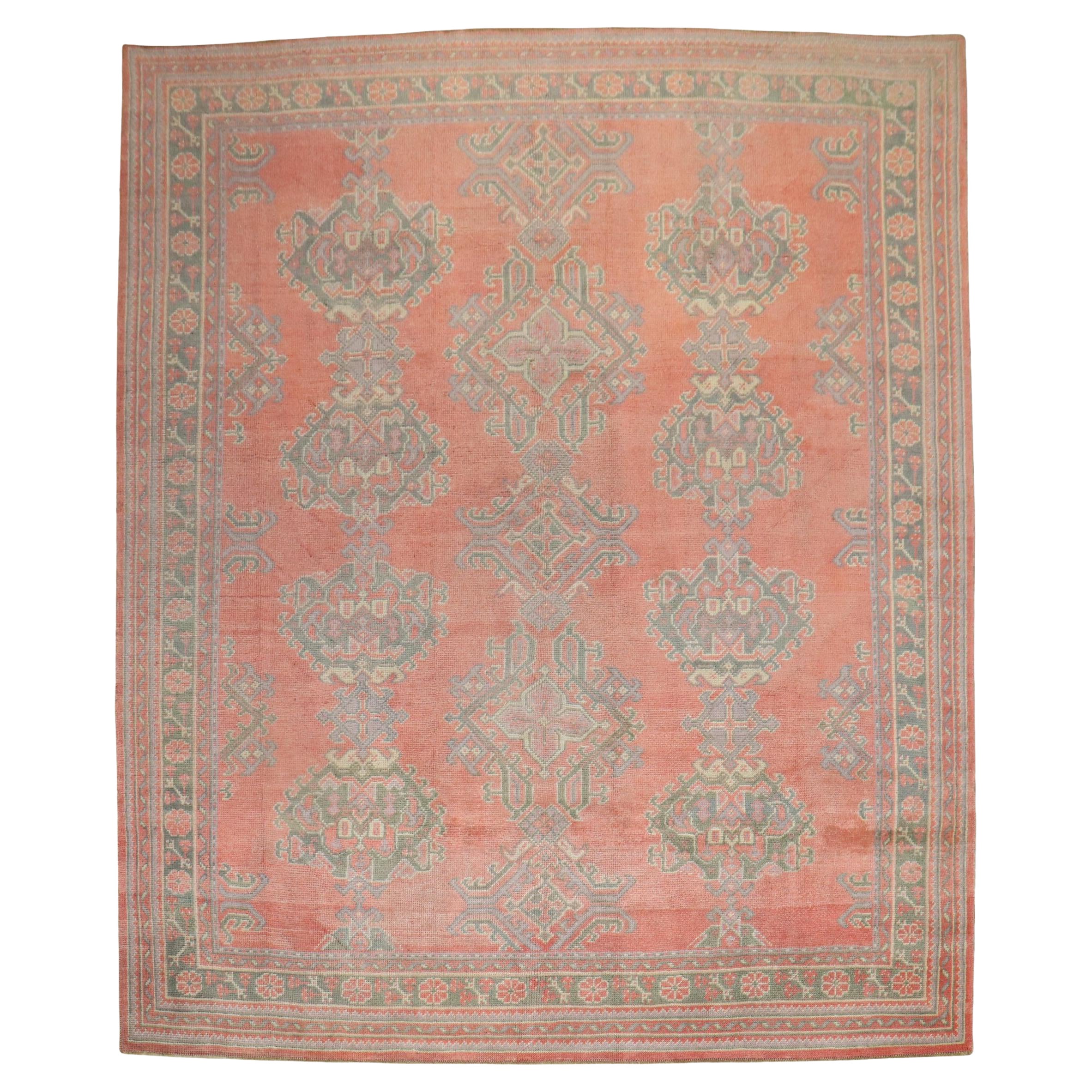 Zabihi Collection Antique Oushak Rug