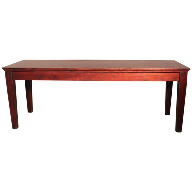 Antique Rustic Distressed Farmhouse Style Harvest Dining or Console