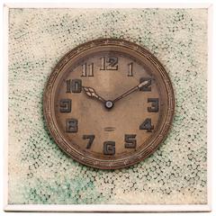 Art Deco Shagreen Desk Clock