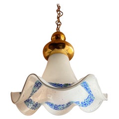 Mid Century Murano Glass Pendant Lamp by La Murrina Murano Venice Italy 1970s