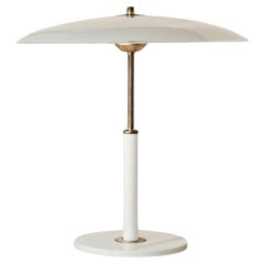 Large 'Solist' Table Lamp in Metal, Brass and Opaline Glass for IKEA 1990