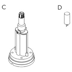 Parts détachées : ensemble de 14 batteries et 7 ampoules pour lampe de bureau portable Como SC53