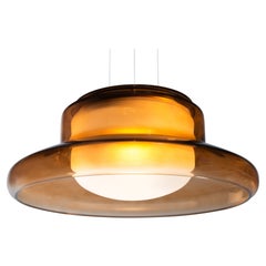 Contemporary Pendant Lamp 'Pace 28-1', Umber by AND
