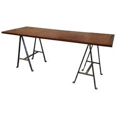 Leather Top Desk by Gilbert Poillerat 4