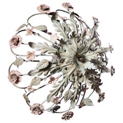 Large French Maison Bagués Gilt Flushmount