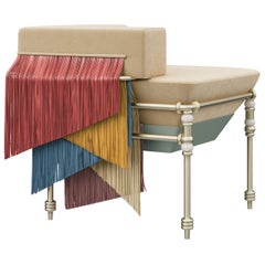 Sedia con frange Seraphine della 21st Century New Collection &New Made in Portugal di Ottiu