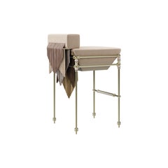 21st Century New Collection'S Sedia da bar con frange Seraphine Made in Portogallo