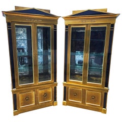 Mastercraft Vitrine Display Cases Pair 1970s