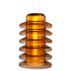Contemporary Pendant Lamp 'Pace 28-6', Umber by AND