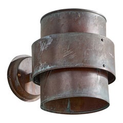 Diseñador sueco, aplique de pared, cobre, Suecia, década de 1960