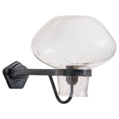 Gunnar Asplund, Wall Light, Iron, Glass, Sweden, 1940s
