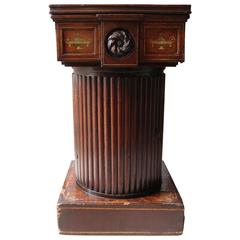 Attractive George III Painted Mahogany Pedestal Cupboard, circa 1770-1780