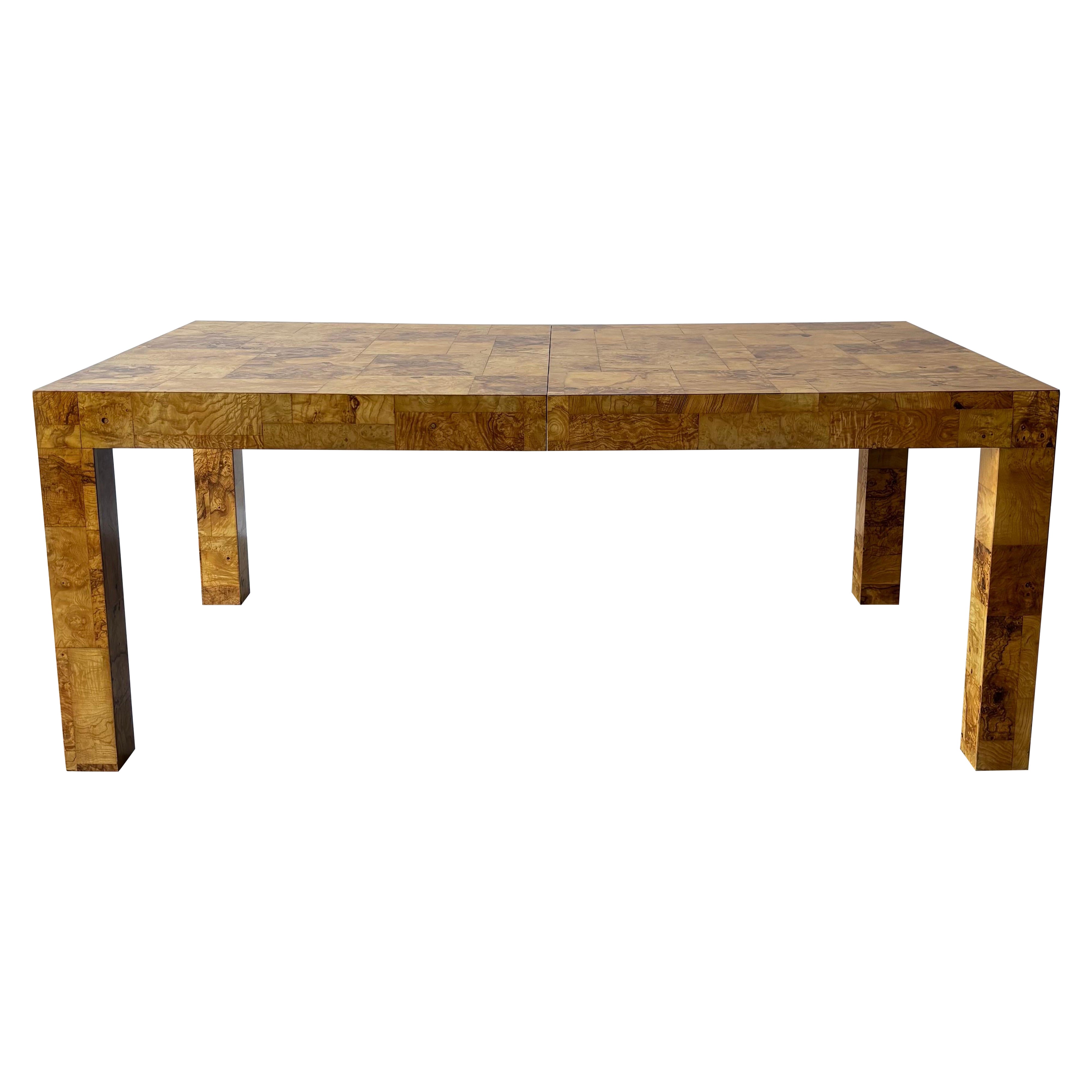 Paul Evans Burl Patchwork Dining Table by Directional