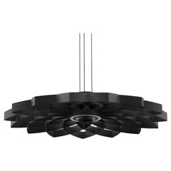 Dahlia Small Anodized Black Aluminum Pendant Lamp by JSPR