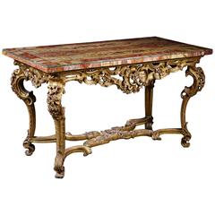 18th Century Roman Giltwood Centre Table