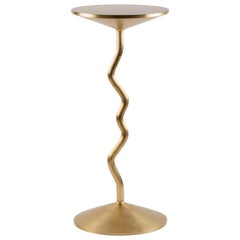 Balance - Handcrafted Gilded Bronze Stool, Barbell, Side Table