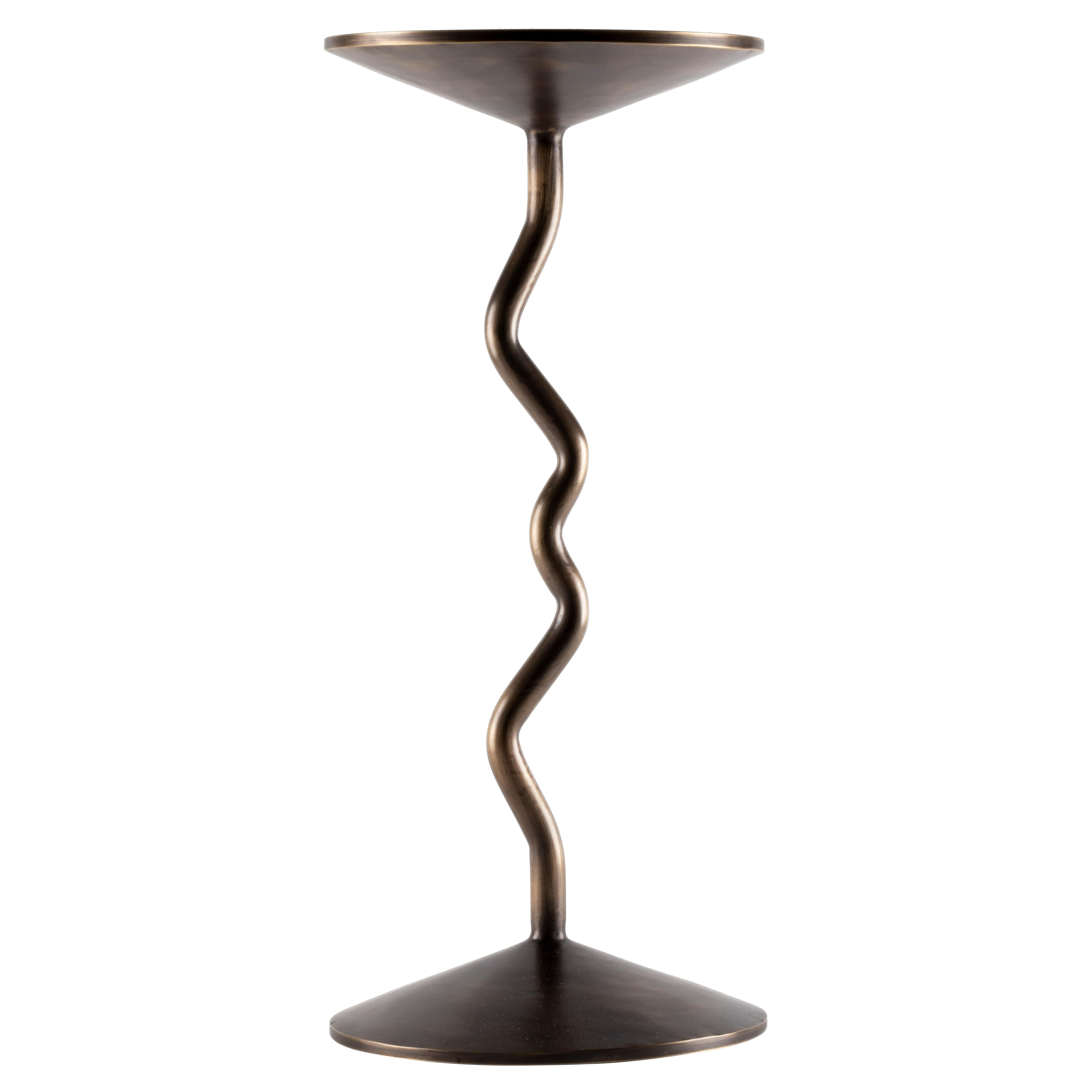 Balance - Taburete artesanal de bronce bruñido, Barbell, Mesa auxiliar en venta