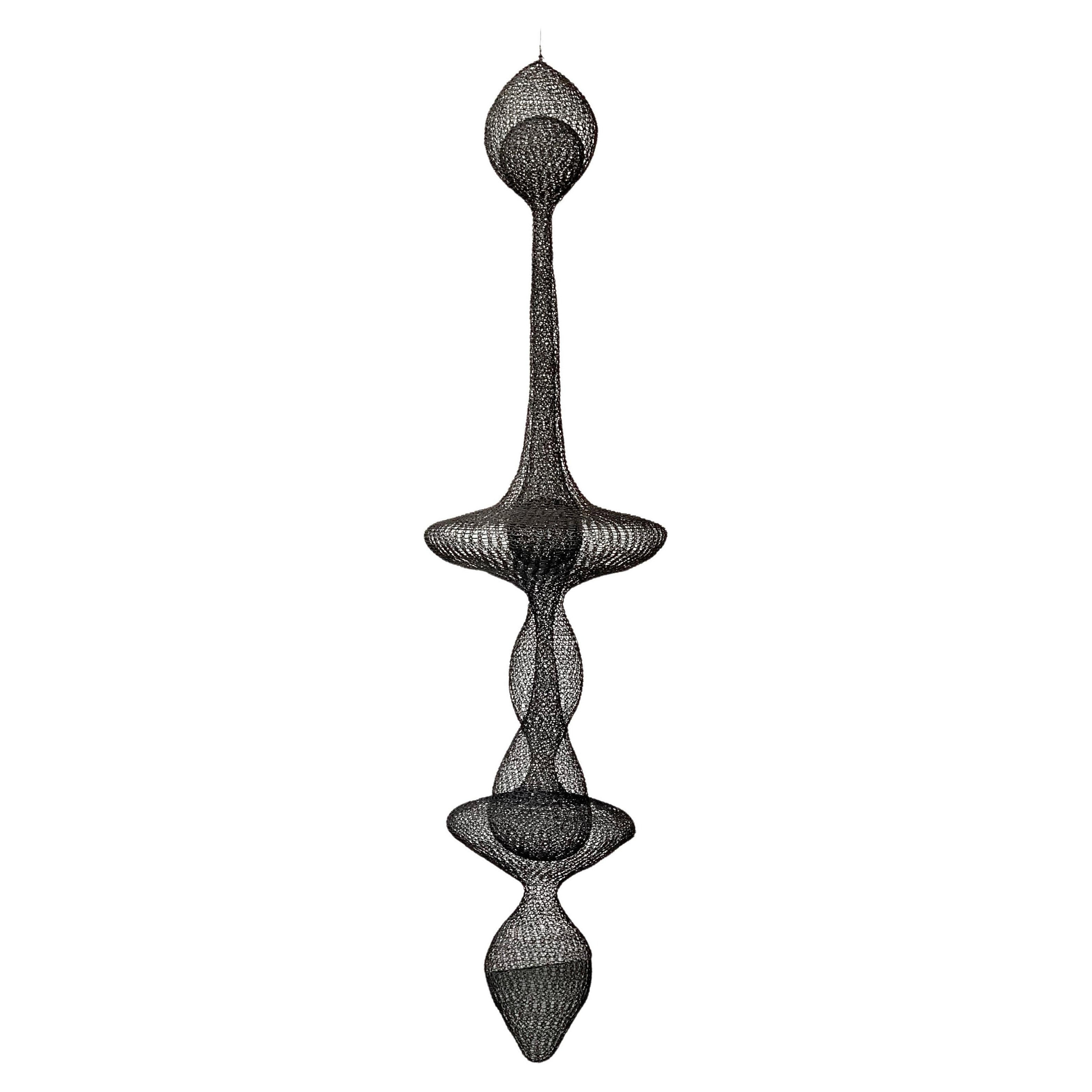 Contemporary Hand-Woven Wire Sculpture by Ulrikk Dufossé, 2021 For Sale