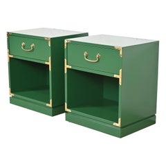 Comodini laccati Drexel Mid-Century Hollywood Regency, rifiniti