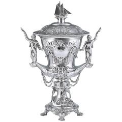 Antique Queen Victoria & the Royal Mersey Yacht Club; a Royal Presentation Silver Trophy