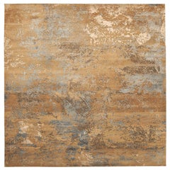 Tappeti India moderni - Lana marrone sfumature di grigio / argento - 94072