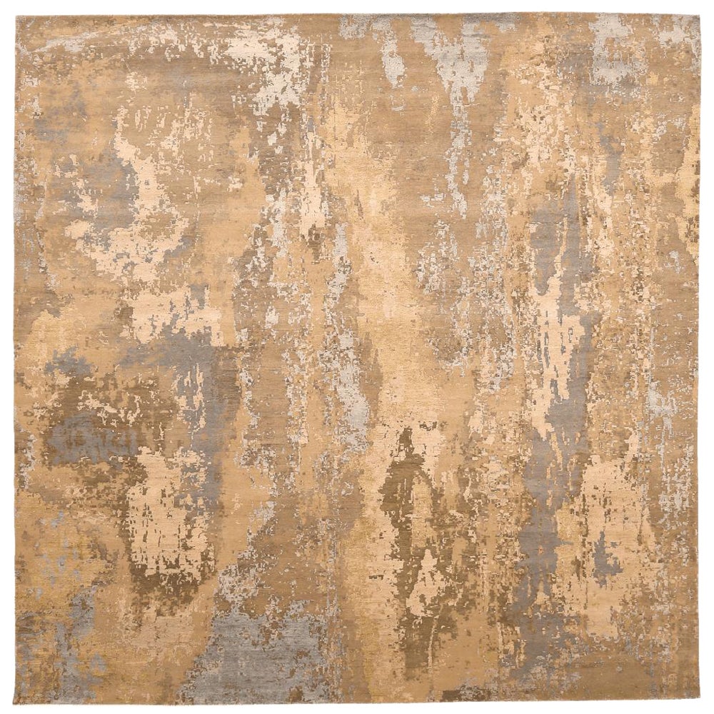 Tappeti India Modern - Lana Marrone Avorio Taupe Design - 94080