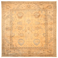 Tappeti India Oushak - Lana Avorio Disegno Giallo - 94086