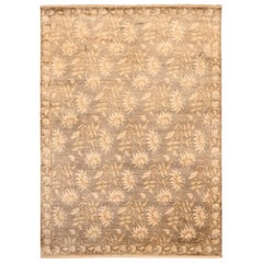 India Bessarabian Alfombras - Lana Marrón Diseño Marfil - 94106