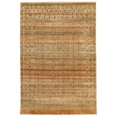 Tappeti India Dorokhsh - Lana Marrone Verde Avorio Rosso Design - 94177
