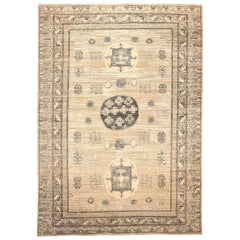 Tapis de zone India Khotan - Laine Brown Design/One - 94183