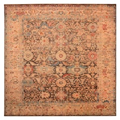 Tappeto India Oushak Over Size - Lana Marrone Avorio Design - 93874