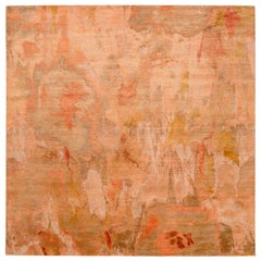 Indien Modern Area Rugs - Wolle Elfenbein Rosa Gelb Design - 94022