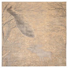 Alfombras modernas India - Lana Marrón Marfil Topo - 94036
