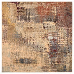 Tappeti India Modern - Lana Marrone Avorio Rosso - 94029