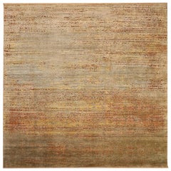Indien Modern Area Rugs - Wolle Brown Elfenbein Gelb Design - 94038