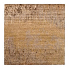 Indien Modern Area Rugs - Wolle Braun Gelb Design - 94035