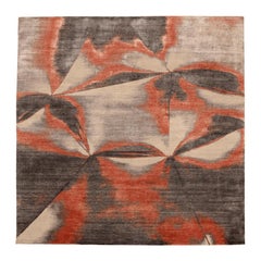 Tappeti India Modern - Lana Marrone Avorio Rosso - 94118