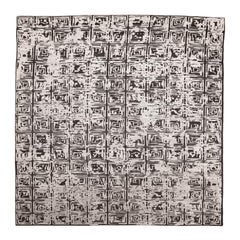 Indien Modern Area Rugs - Wolle Braun Elfenbein Design - 94142