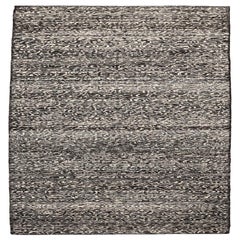 Tappeto Runner India Modern - Lana Marrone Avorio Design - 94196