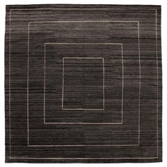 India Moroccan Over Size Rug - Wool Brown Design - 94235