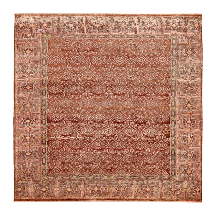 Tappeto India Sari Silk Small - Lana Avorio Rosso - 94253