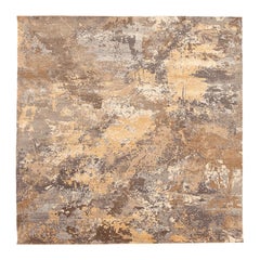 Tappeti India Modern - Lana Marrone Avorio Taupe Design - 94248