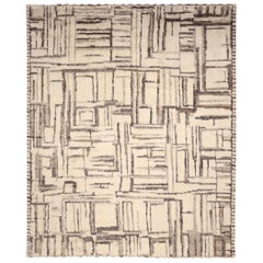 Tappeti India Moroccan Area Rugs - Lana Marrone Avorio Design - 94529