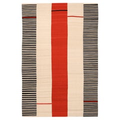 Tappeti Afghanistan Abadeh - Lana Nero Avorio Rosso - 94631