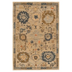 Abadeh Afghanistan Abadeh Kleiner Teppich - Wolle Elfenbein Design - 94637
