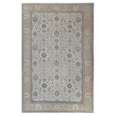 Tapis Sultanabad surdimensionné en laine ivoire - 95442