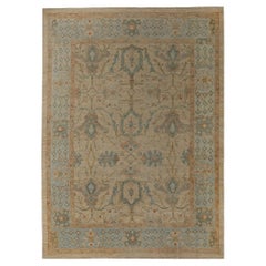 Afghanistan Oushak Over Size Teppich - Wolle Elfenbein Design - 95835