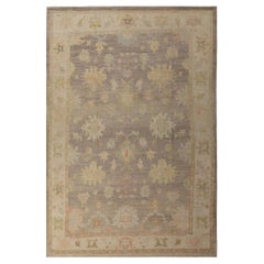Afghanistan Oushak Over Size Teppich - Wolle Brown Design - 95848